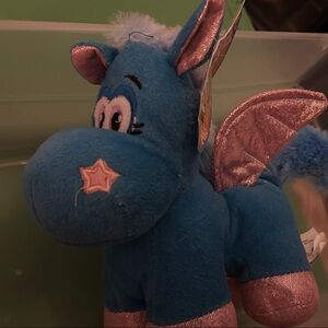 Kellytoy Kuddle Me Toys Animal Pals Blue/Pink Stuffed Animal: Unicorn or Pegasus